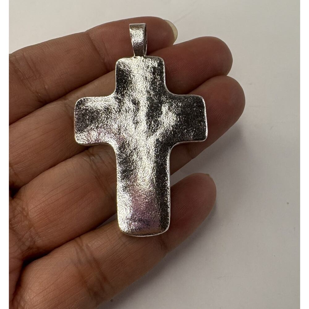 Silpada Sterling Silver Matte Textured Cross Pendant S2025